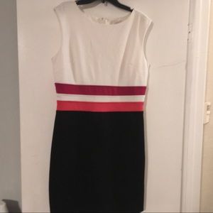 Ann Taylor Loft color block dress size 6